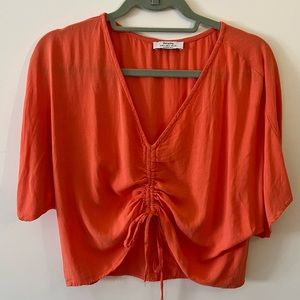 Coral crop top